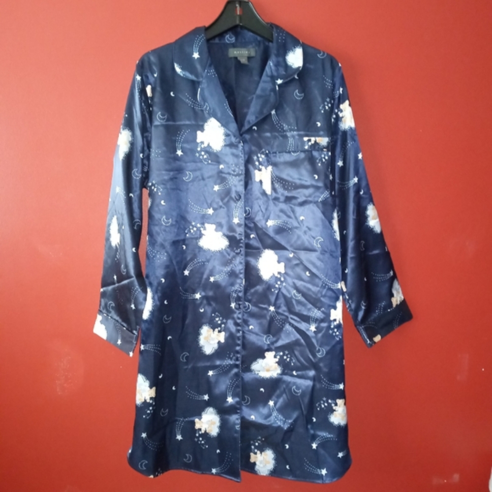 Mantles Teddy Bear House Coat Sz Medium